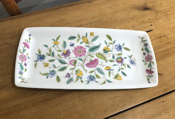Minton, Haddon Hall, Floral Sandwich Tray / Plate - Etsy
