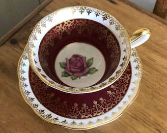 Royal Albert Picardy Rose filiżanka i spodek do herbaty
