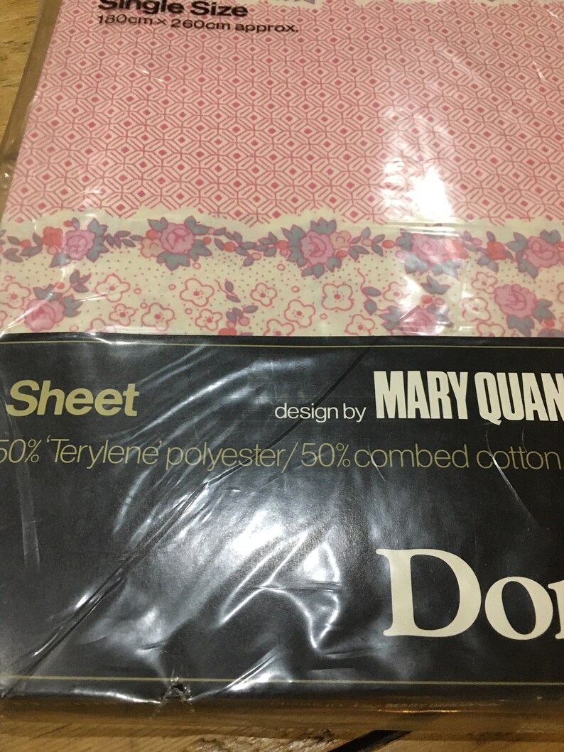 Vintage Dorma Mary Quant Floral Single Bed Sheet Etsy UK
