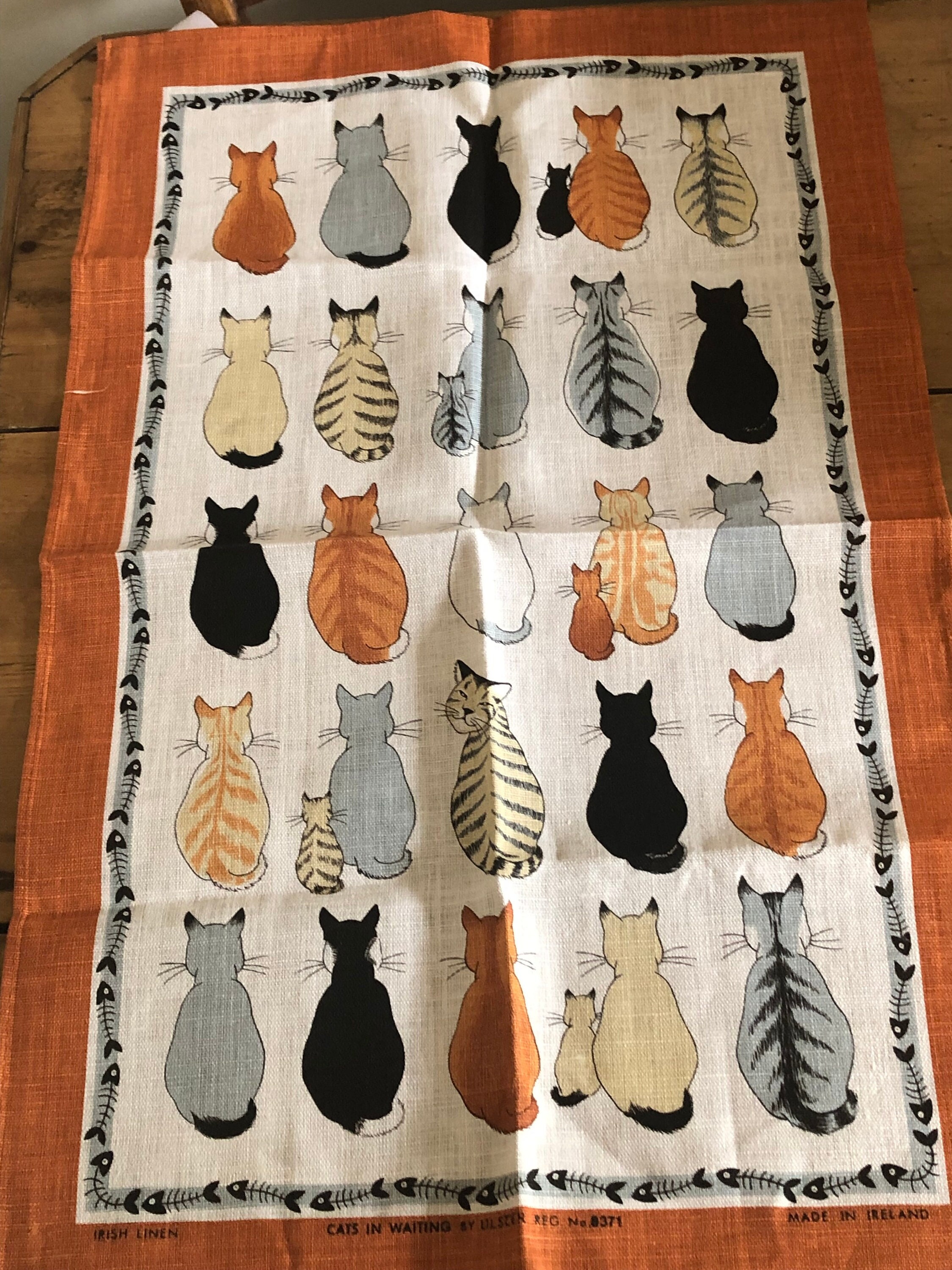 Ulster Weavers Cats in Waiting Tea Towel