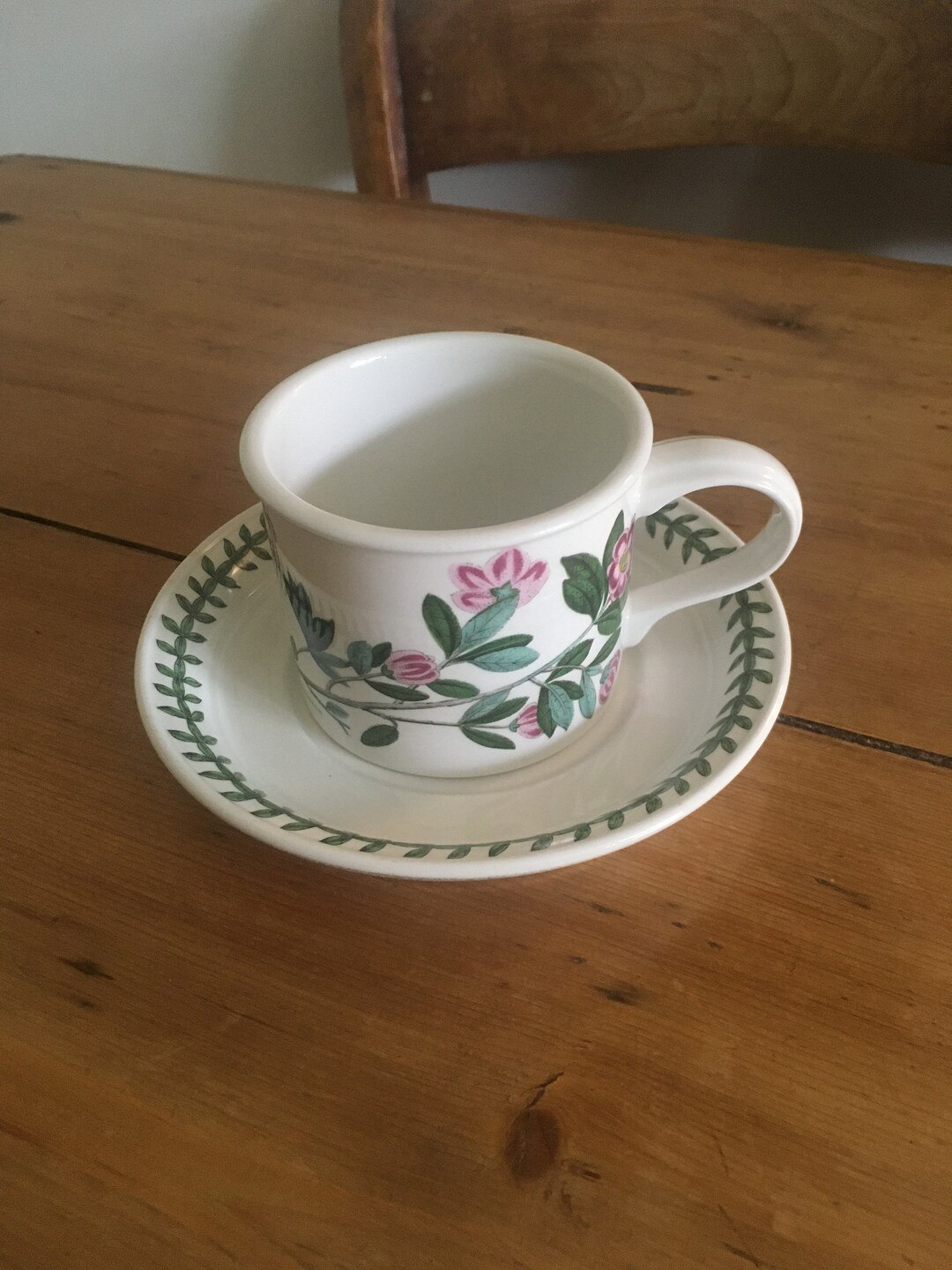 Tazza e piattino vintage Portmeirion Botanic Garden: Lepidotum Rhododendron, Inghilterra - Italia