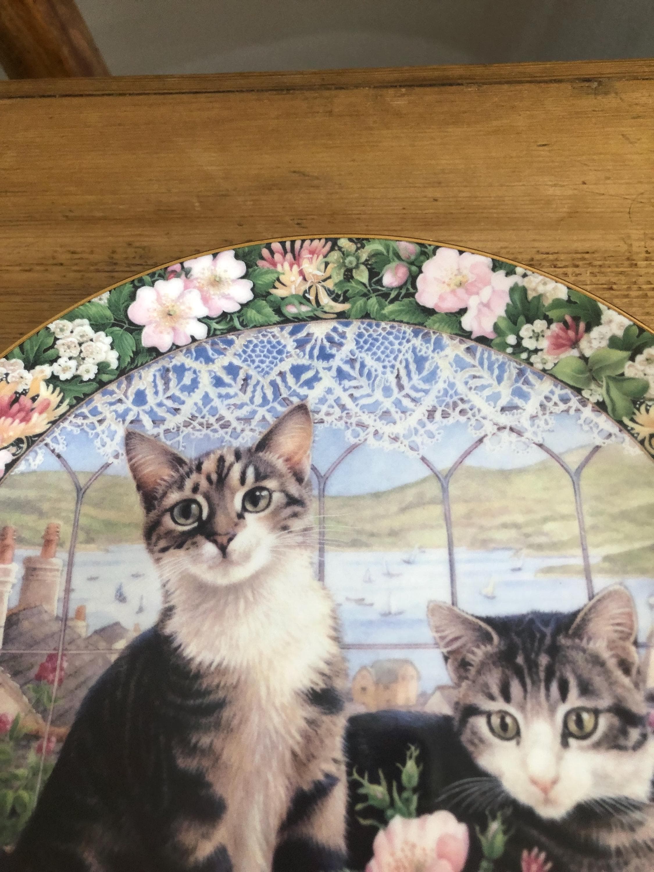 Royal Doulton, Lesley Anne Ivory, Cats in the Window Plate, Harry