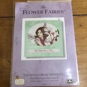 DMC, Kit de Cartões de Ponto Cruz The Flower Fairies, A Fada da Cereja Selvagem, K4551