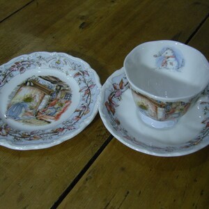 Brambly Hedge Mid Winter Complete Four Plate Set: 8 Inch Plates