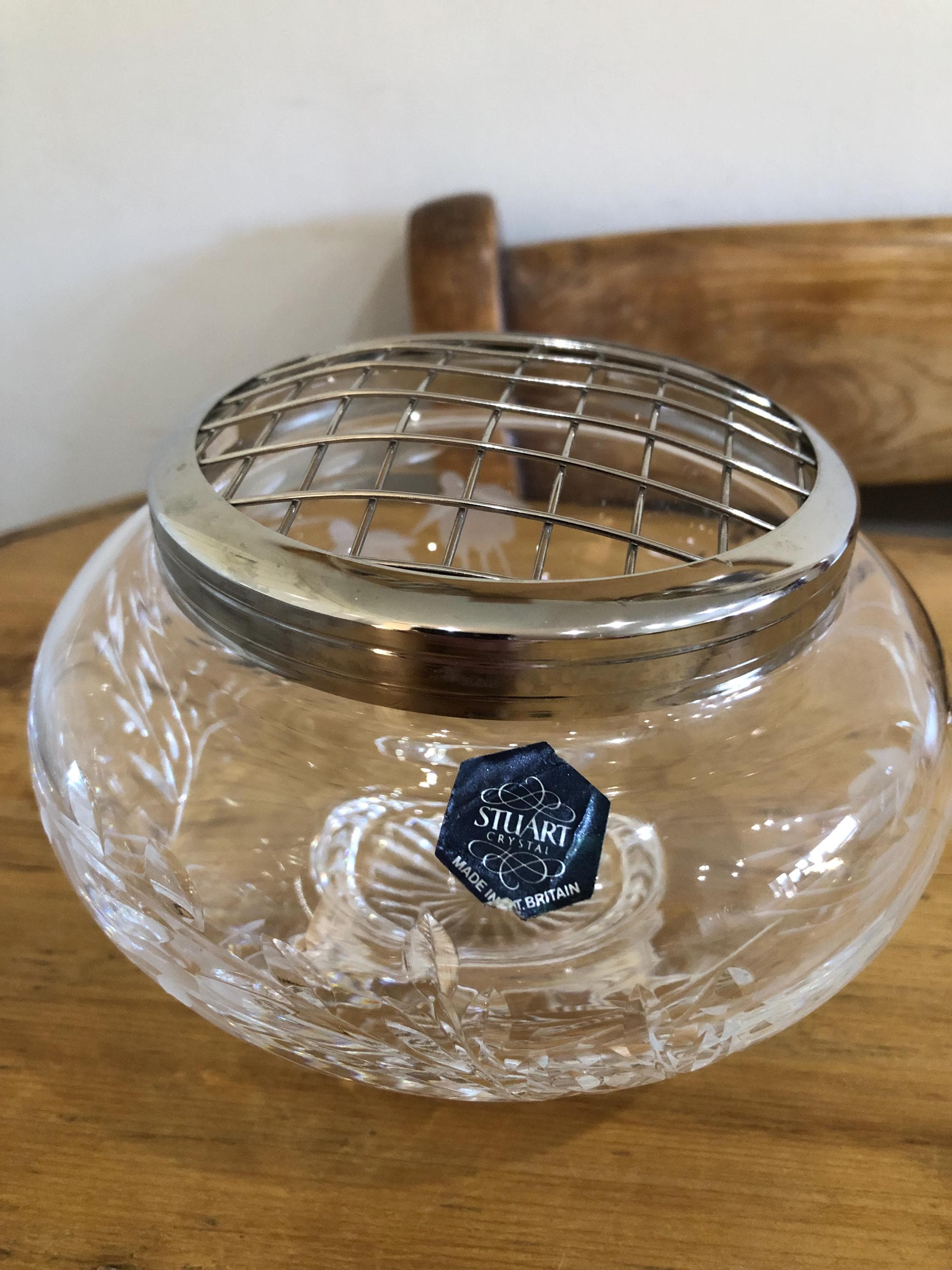 Stuart Crystal Vase - Etsy