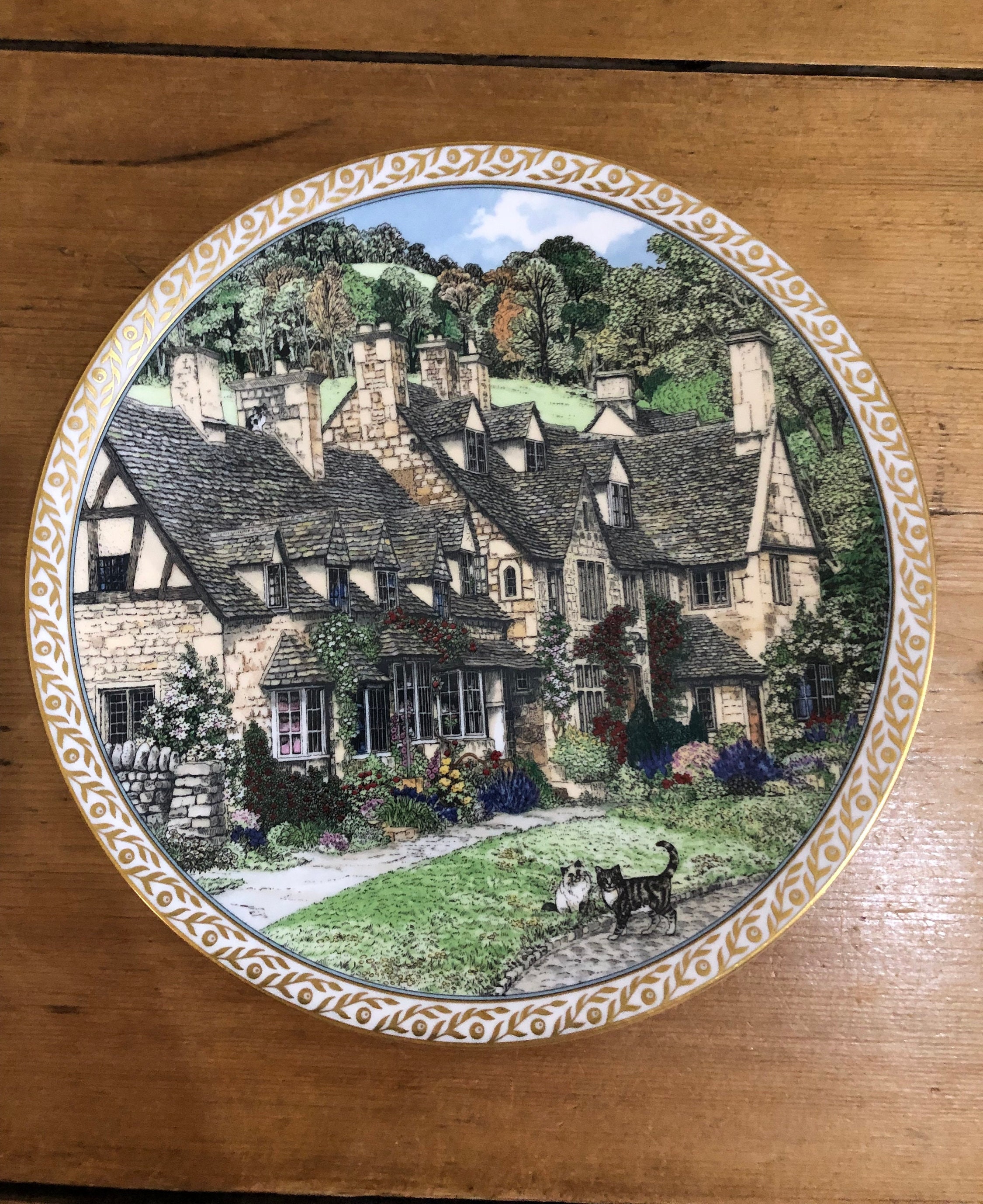 Royal Worcester Villages Broadway Sue Scullard Decorative Plate - Etsy