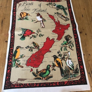 Birds of Neuseeland Geschirrtuch