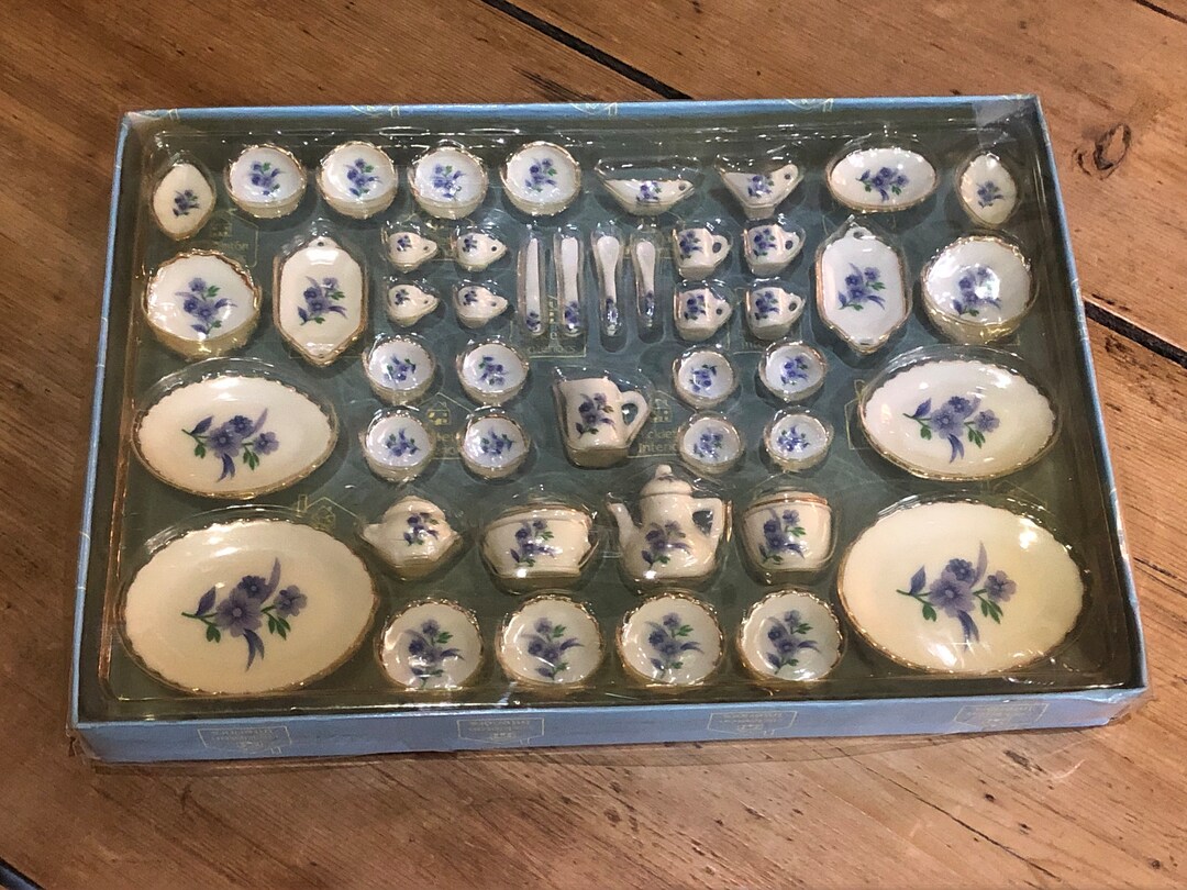 Hickleton Interiors Miniature Doll House Tea Service Etsy UK