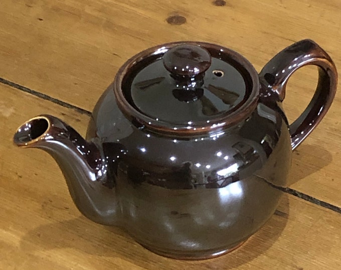 Vintage Sadler Lustre Brown Betty Teapot Etsy