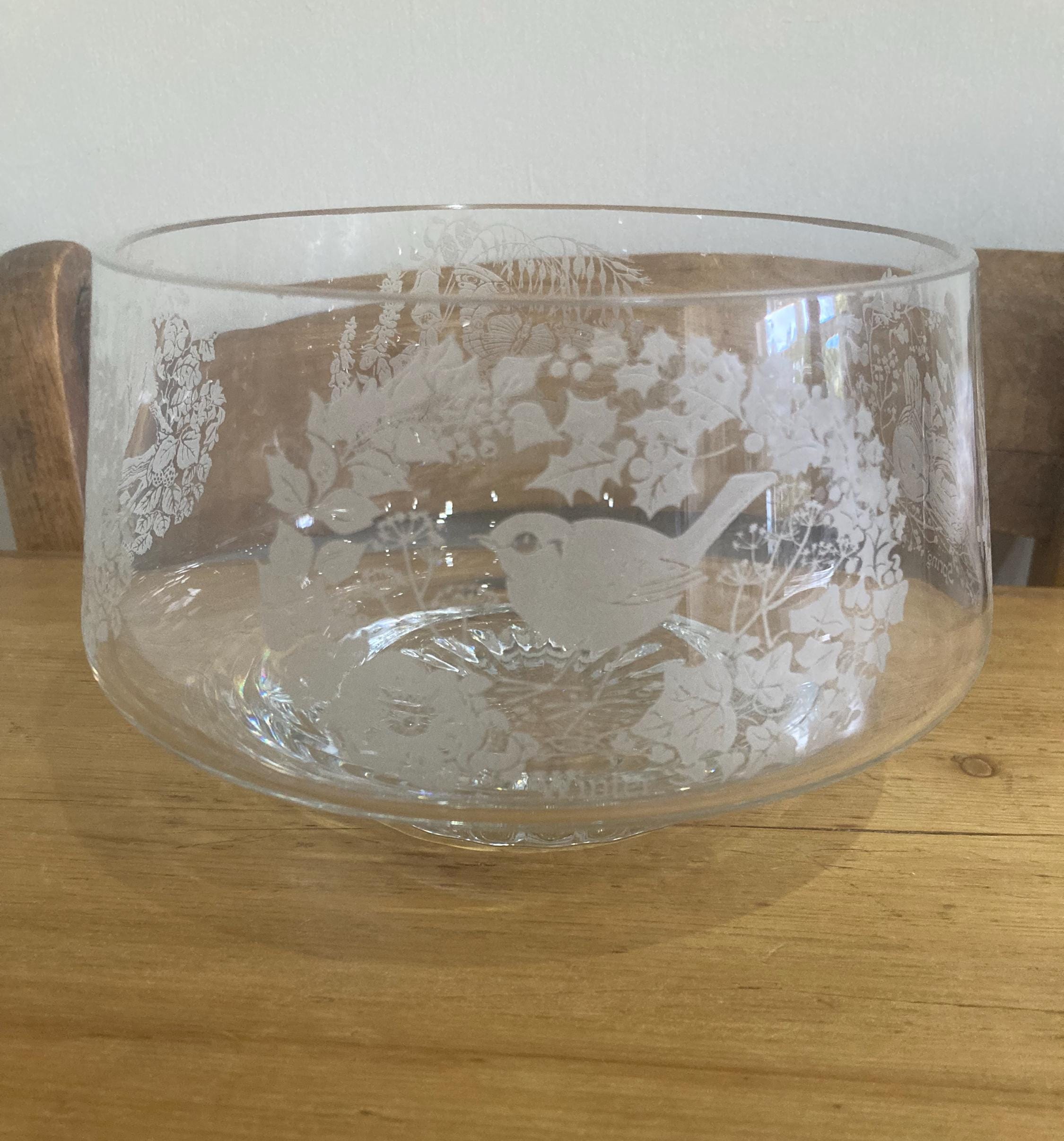 Thomas Webb Glass Bowl - Etsy