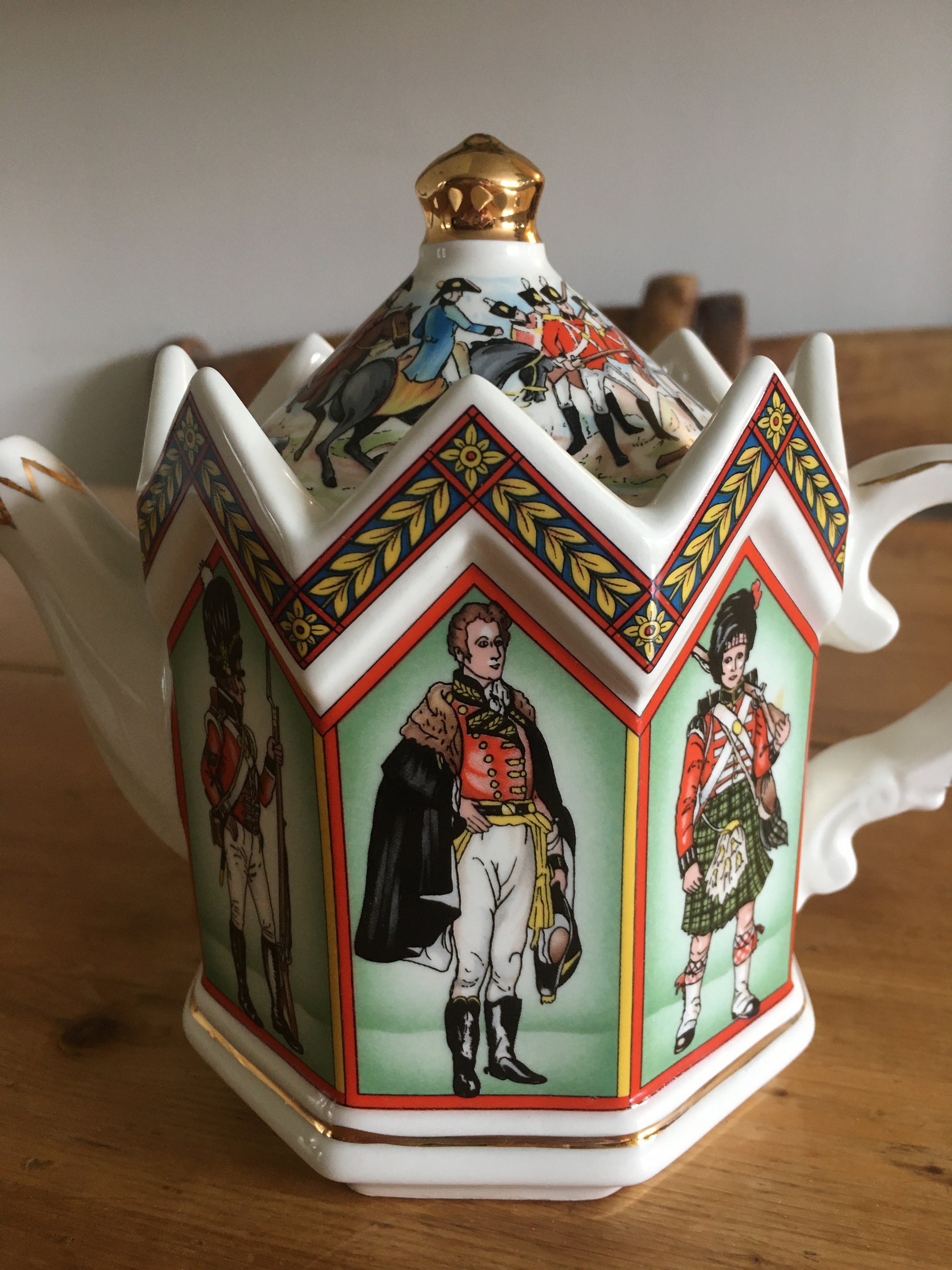 Sadler Minster Battle of Waterloo Teapot Etsy UK