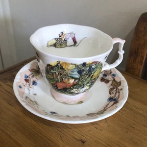 Brambly Hedge Herfst 1998 Jaar Kop en Schotel Duo