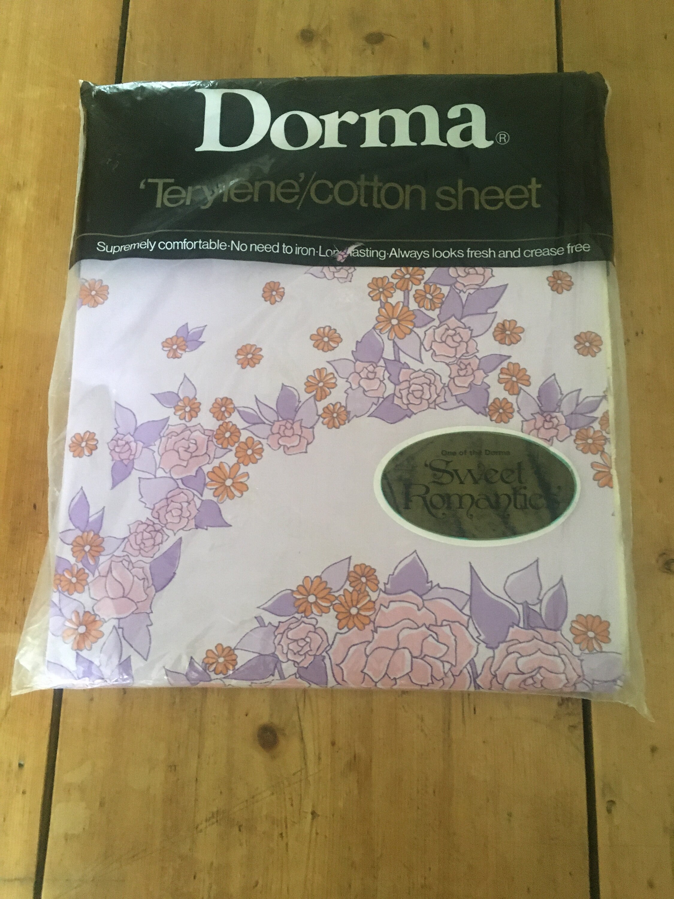 Vintage Dorma Floral Double Bed Sheet Etsy UK