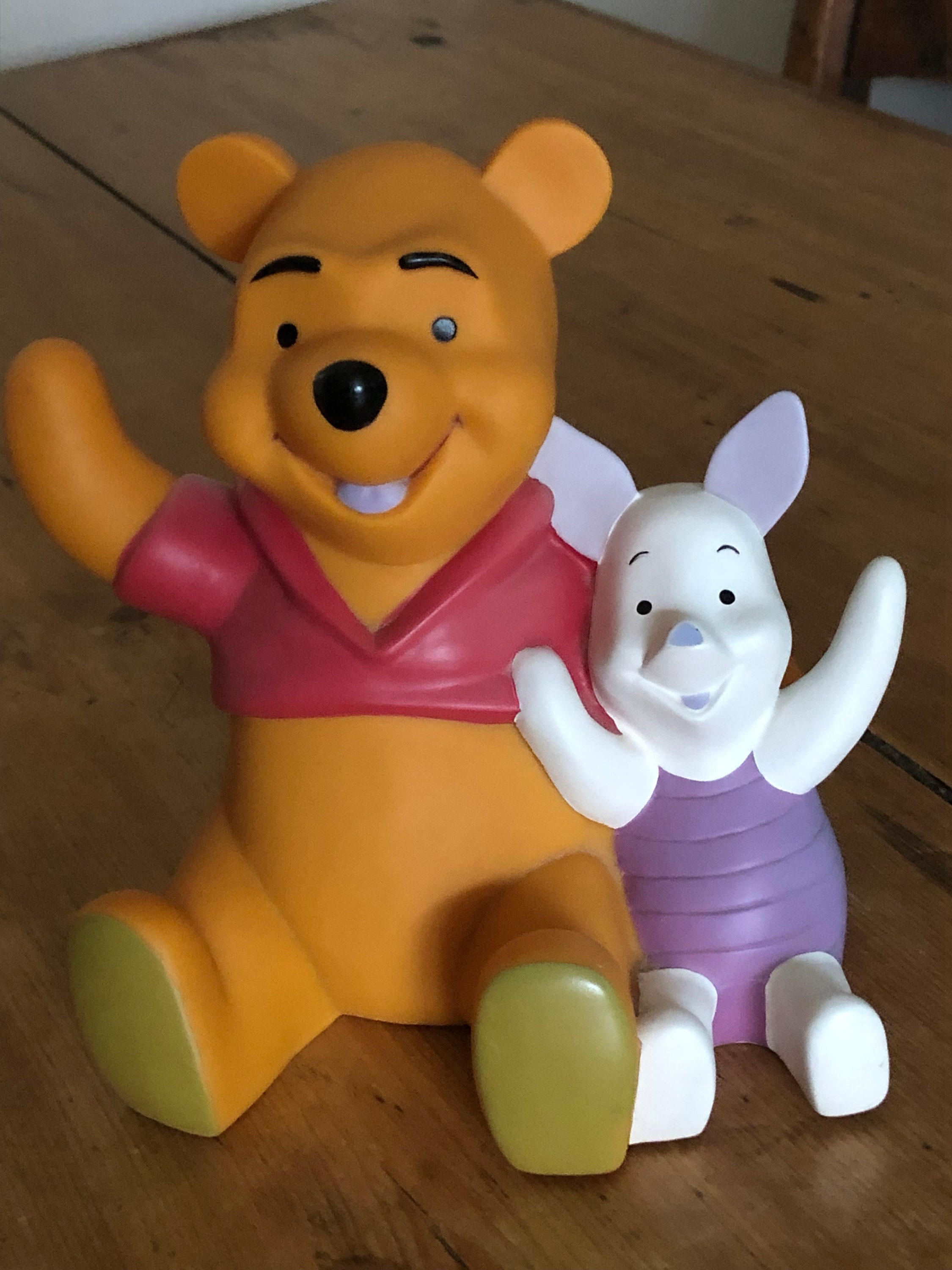 ディズニー くまのプーさんとピグレット 子供用貯金箱 - Etsy 日本