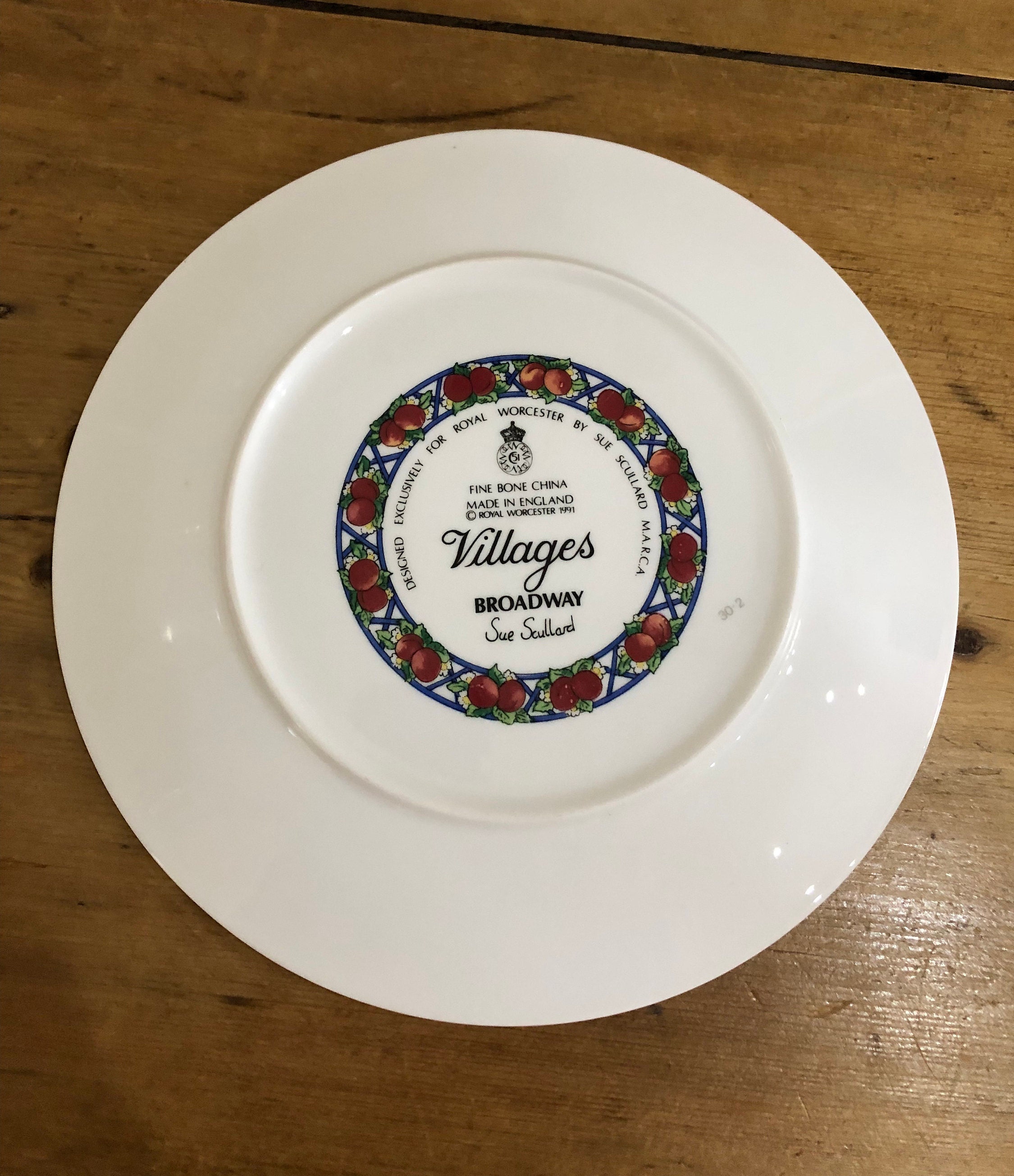 Royal Worcester Villages Broadway Sue Scullard Decorative Plate - Etsy