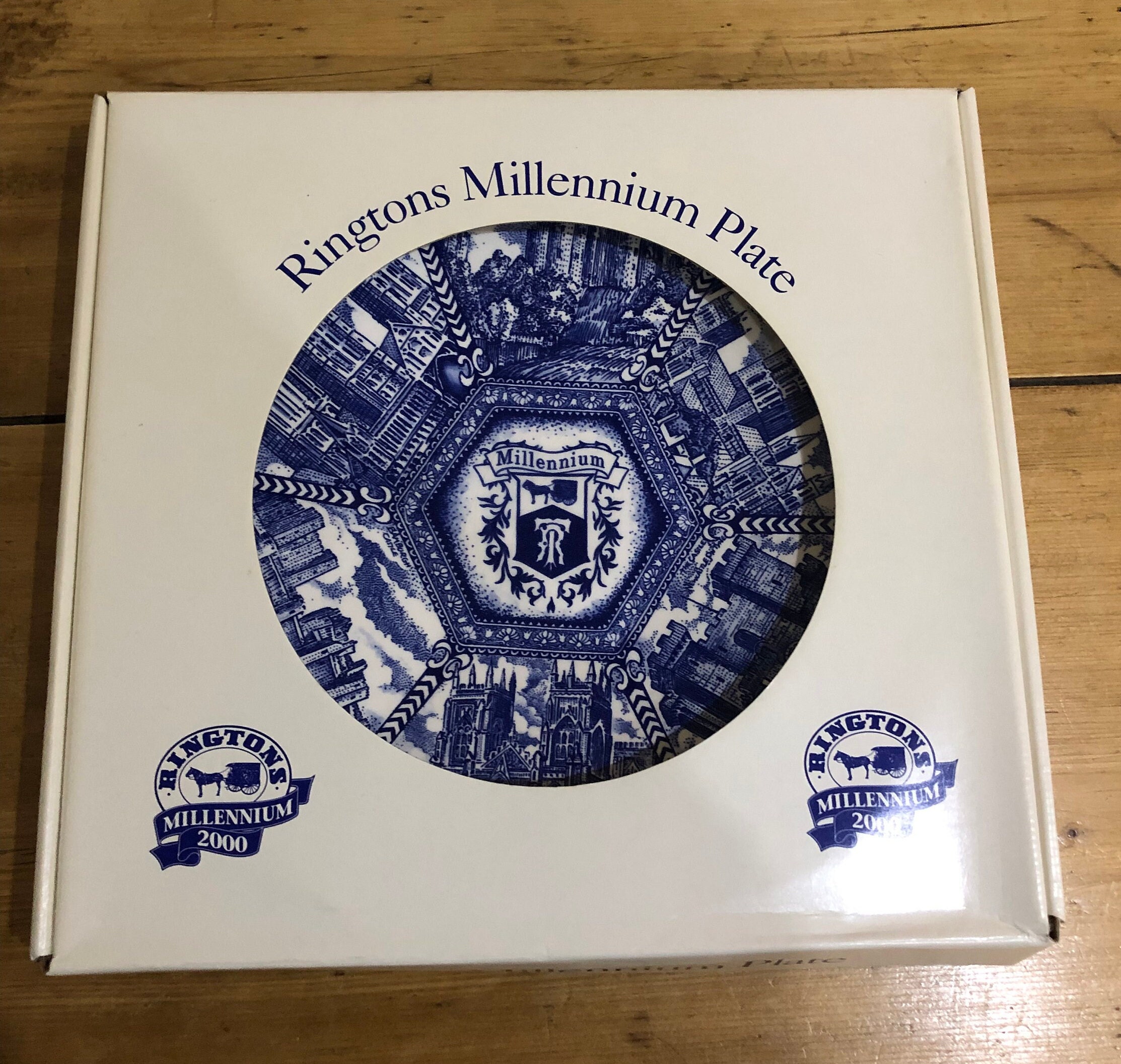 Buy Ringtons Millennium Celebration Blue and White Year 2000 Plate
