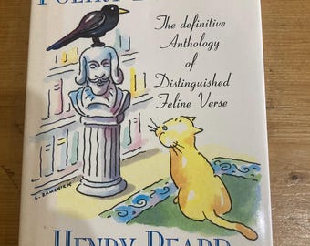 Livro de capa dura "Poesia para Gatos" de Henry Beard