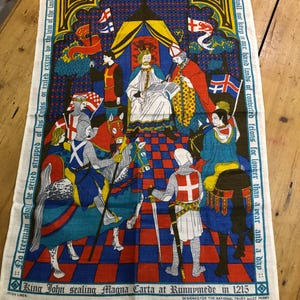 National Trust, Magna Carta, Irish Linen Tea Towel