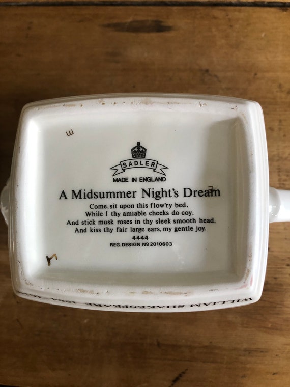 A Midsummer Night's Dream Sadler Teapot - Etsy