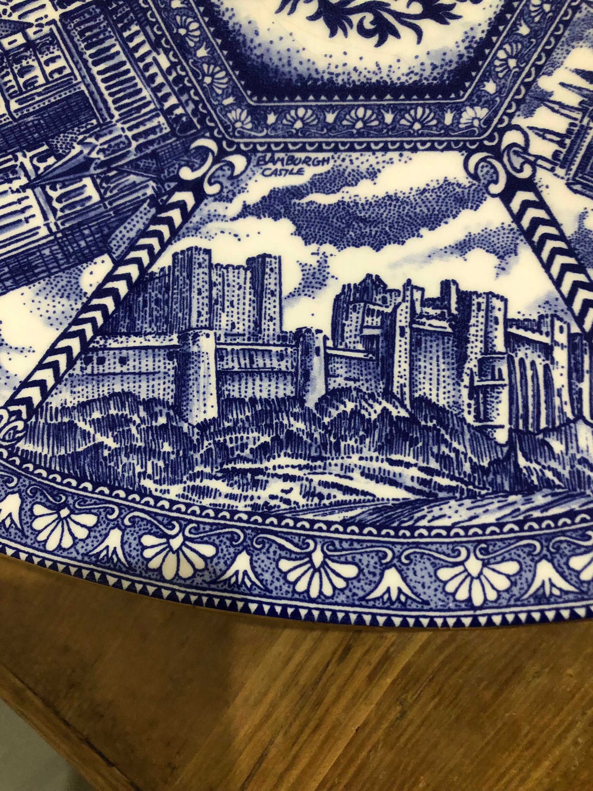 Ringtons Millennium Celebration Blue and White Year 2000 Plate