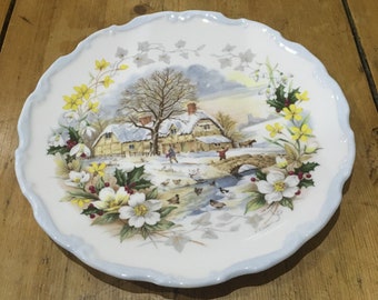 Royal Worcester June in a Cottage Garden, Devonshire Cobb