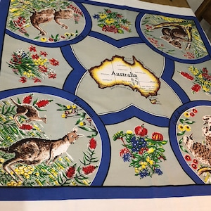 nappe souvenir australienne vintage