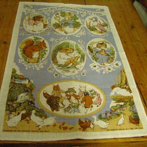 Beatrix Potter National Trust Tea Towel by Lee Parry