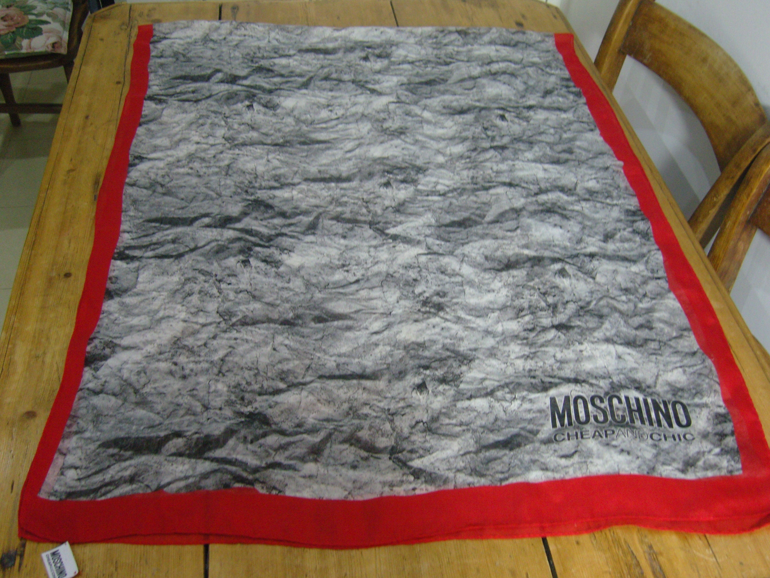 Vintage Moschino Silk Scarf Etsy