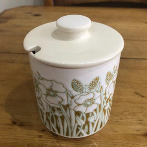 Vaso per marmellata con coperchio Fleur in ceramica Hornsea