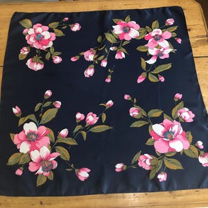 Vintage St Michael Floral Scarf