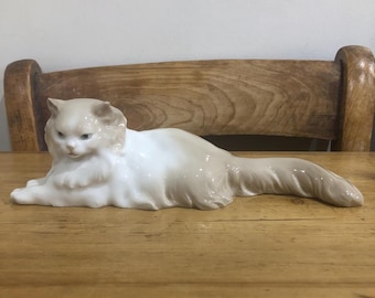 NAO PORCELAIN 猫の置物 492 すべて飾り付けられています。リヤドロの
