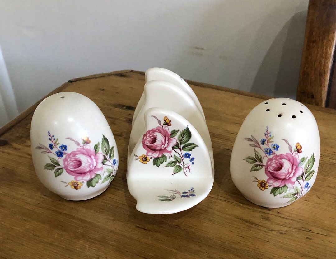 Axe Vale Pottery Toast Rack and Salt and Pepper Set - Etsy