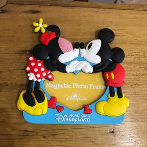 Disneyland Mickey and Minnie Mouse Magnetischer Fotorahmen