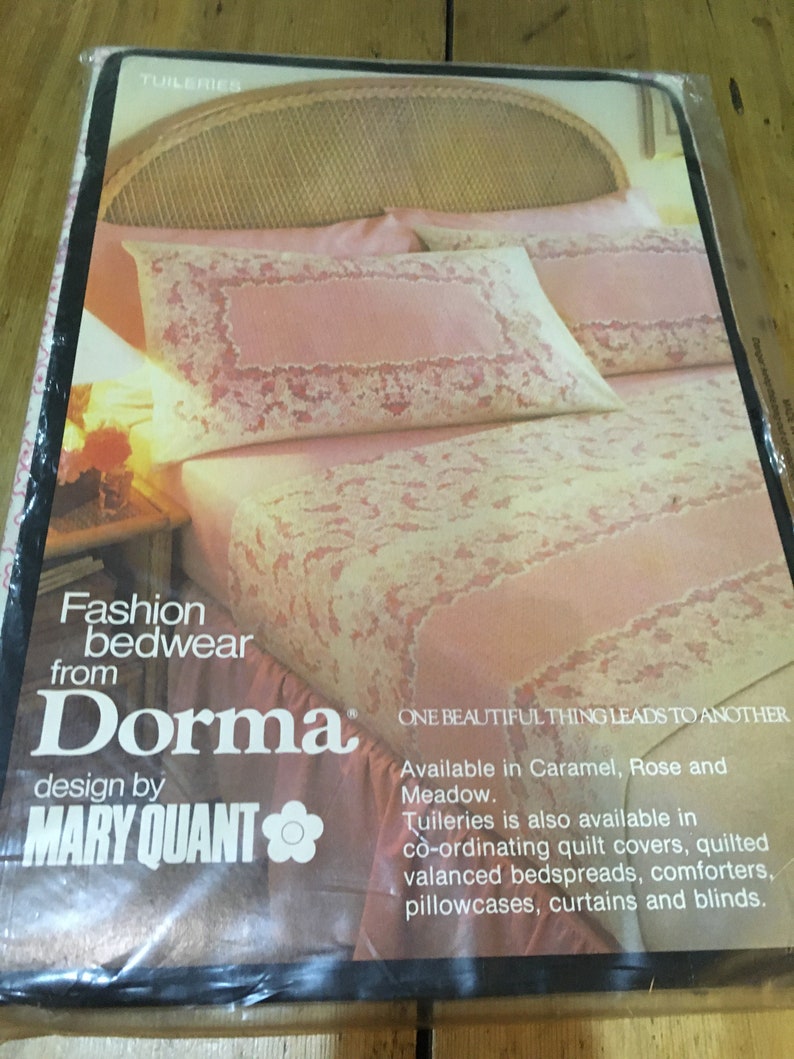 Vintage Dorma Mary Quant Floral Single Bed Sheet Etsy UK