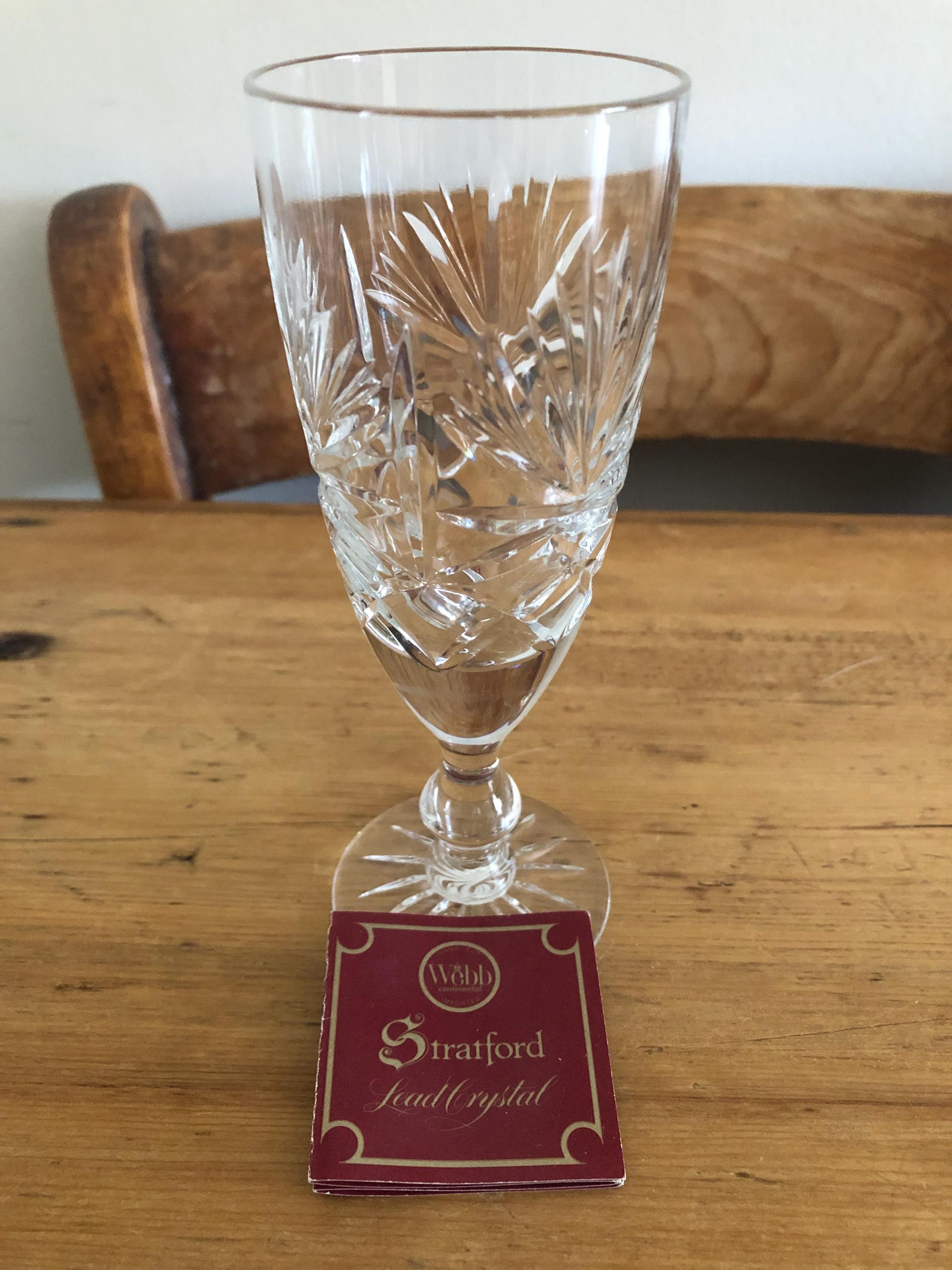 Webb Continental Stratford Hand Cut Lead Crystal Wine Glass - Etsy UK