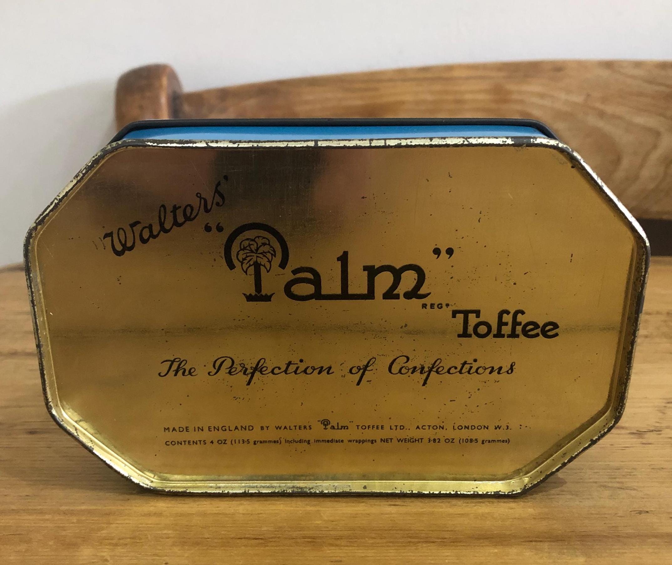 1世紀前のWalter Palm Toffee アンティーク缶 Vintage Walters Palm Toffees Penguin Tin - Etsy