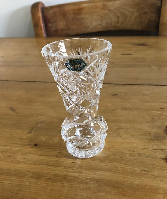 BOHEMIA HAND CUT LEAD CRYSTAL デキャンタ Bohemia Hand Cut Lead Crystal Vase - Etsy New Zealand