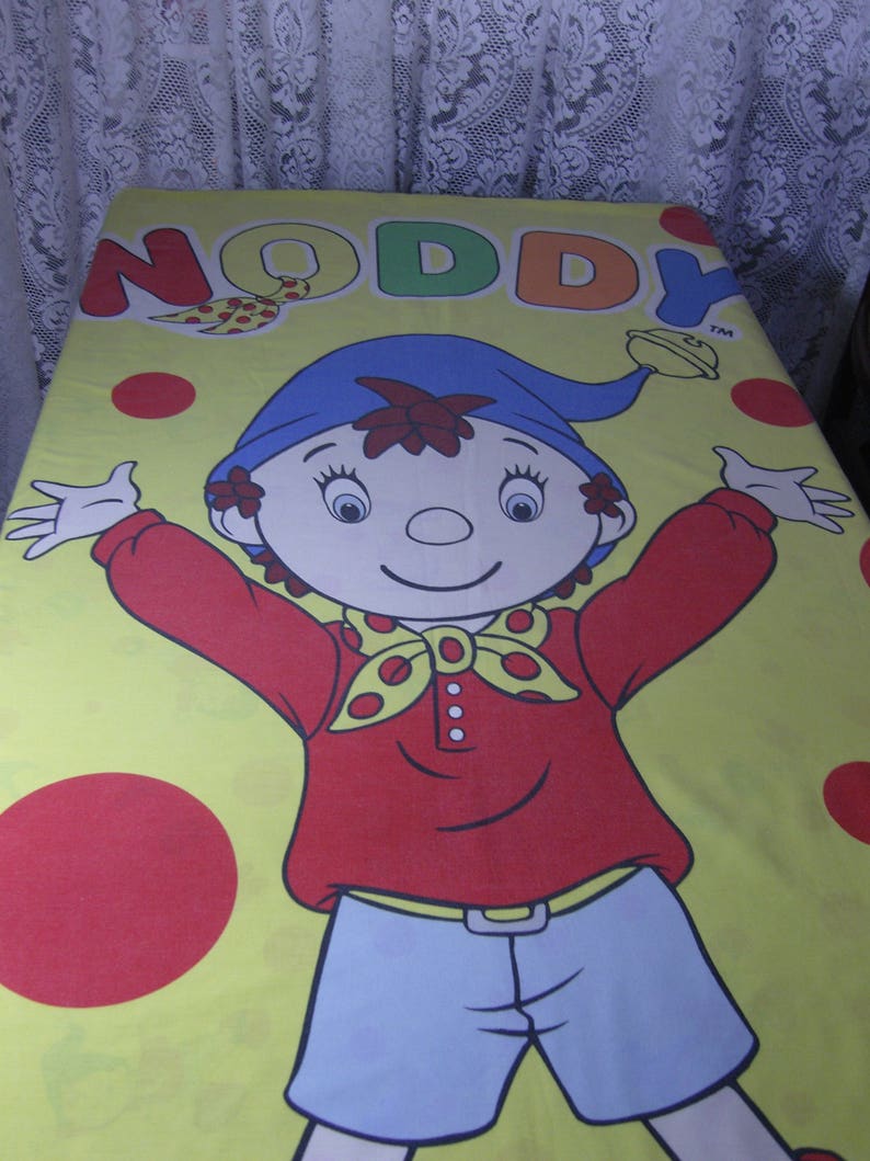 Vintage Noddy Single Duvet Cover And Pillowcase Etsy