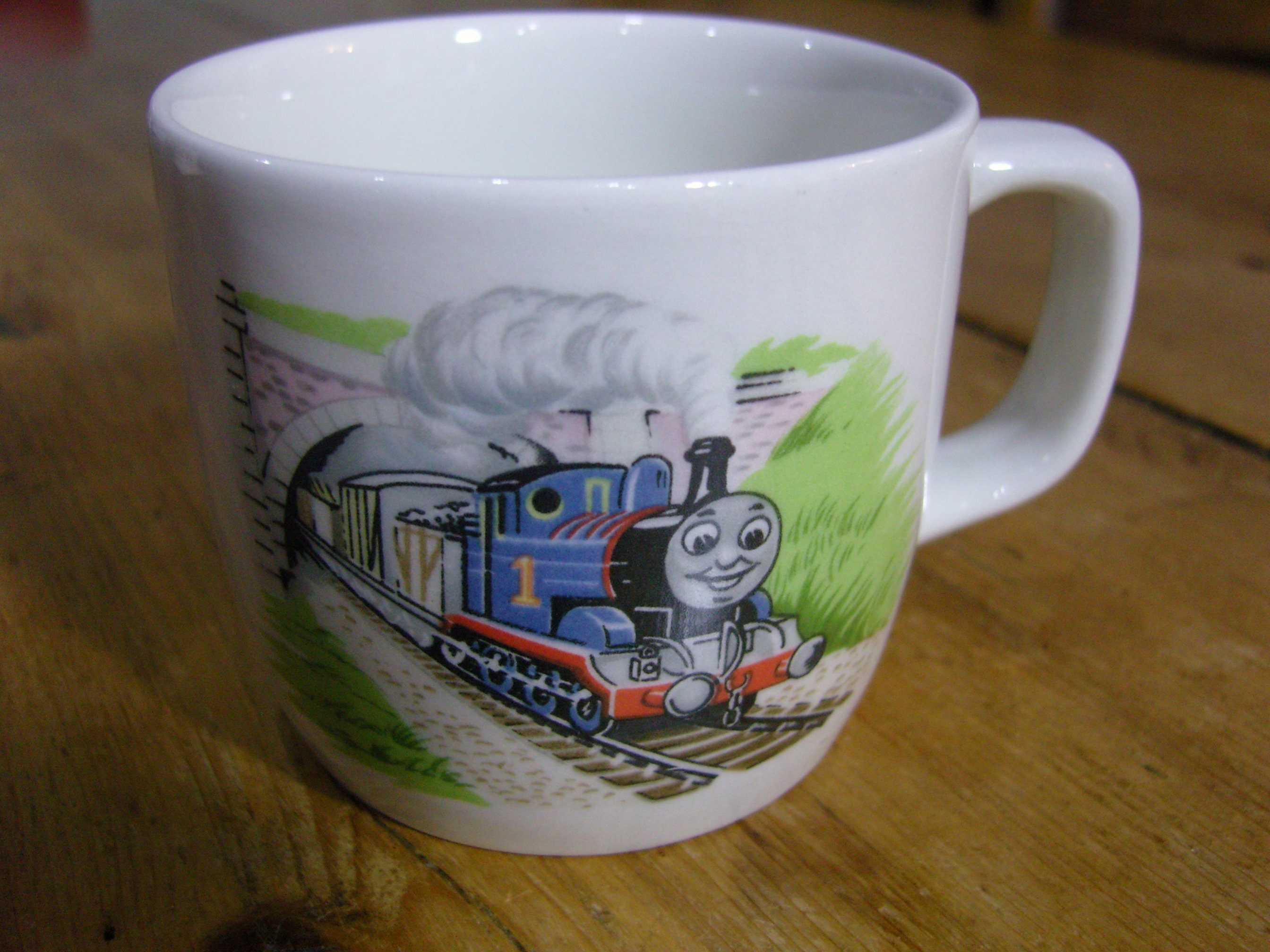 Dageraad kop maart Thomas train mug - Etsy Nederland