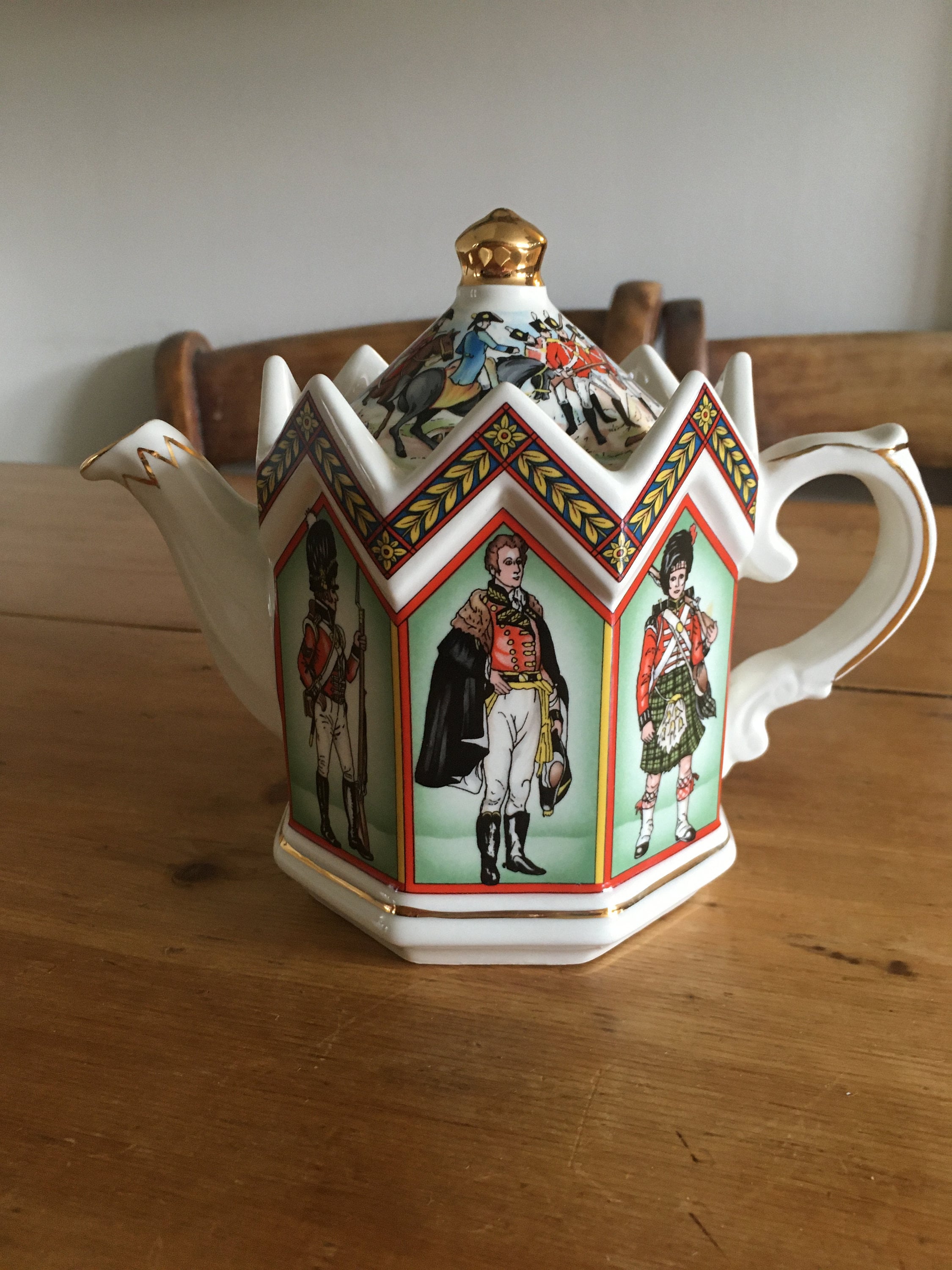 Sadler Minster Battle of Waterloo Teapot Etsy UK