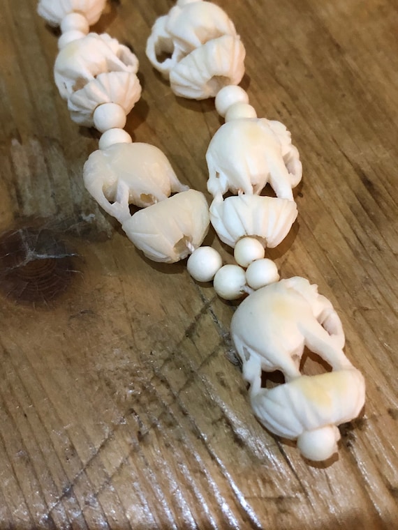 Collier Négligé Éléphant - Or 18k & diamants