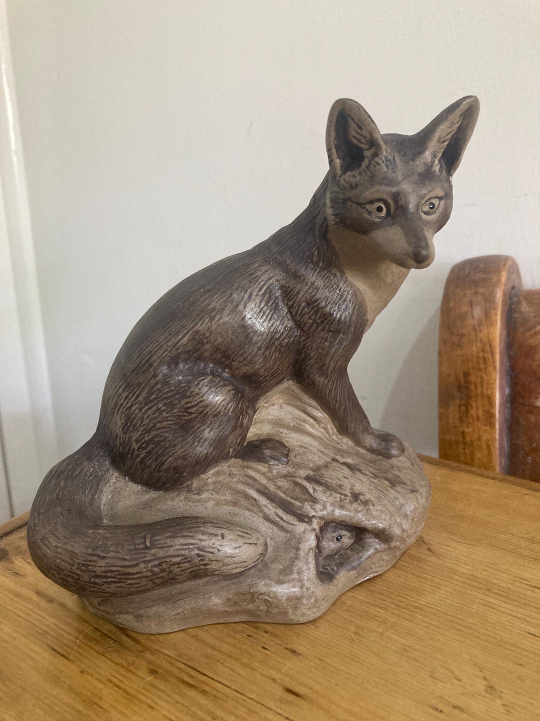 Poole Pottery Fox and Rabbits Figurine - Etsy