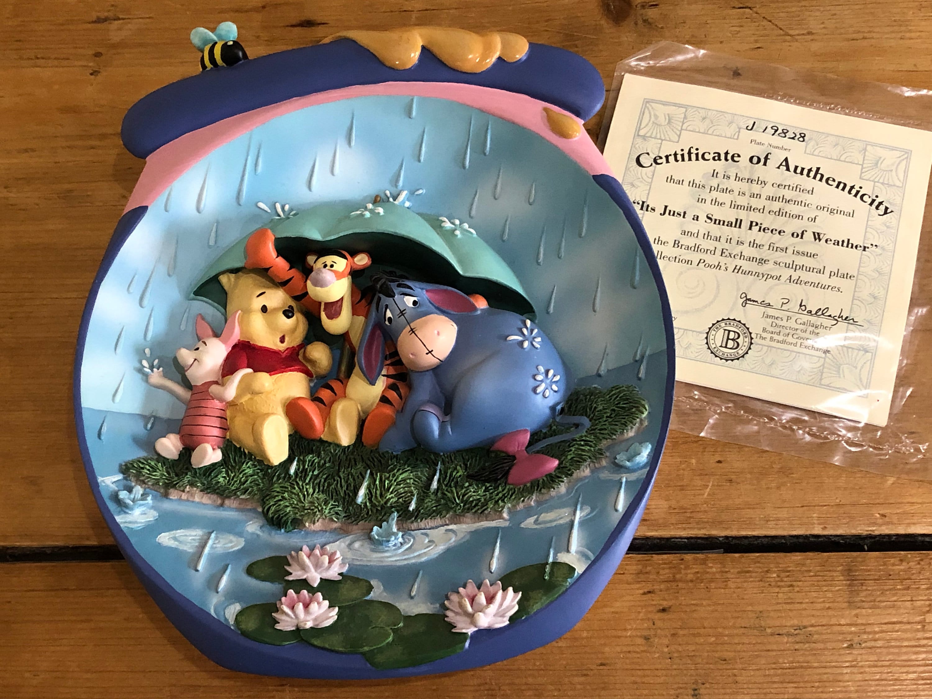 poohさん専用 Winnie the Pooh's Honeypot Adventures Sculptural Plate, It's Just