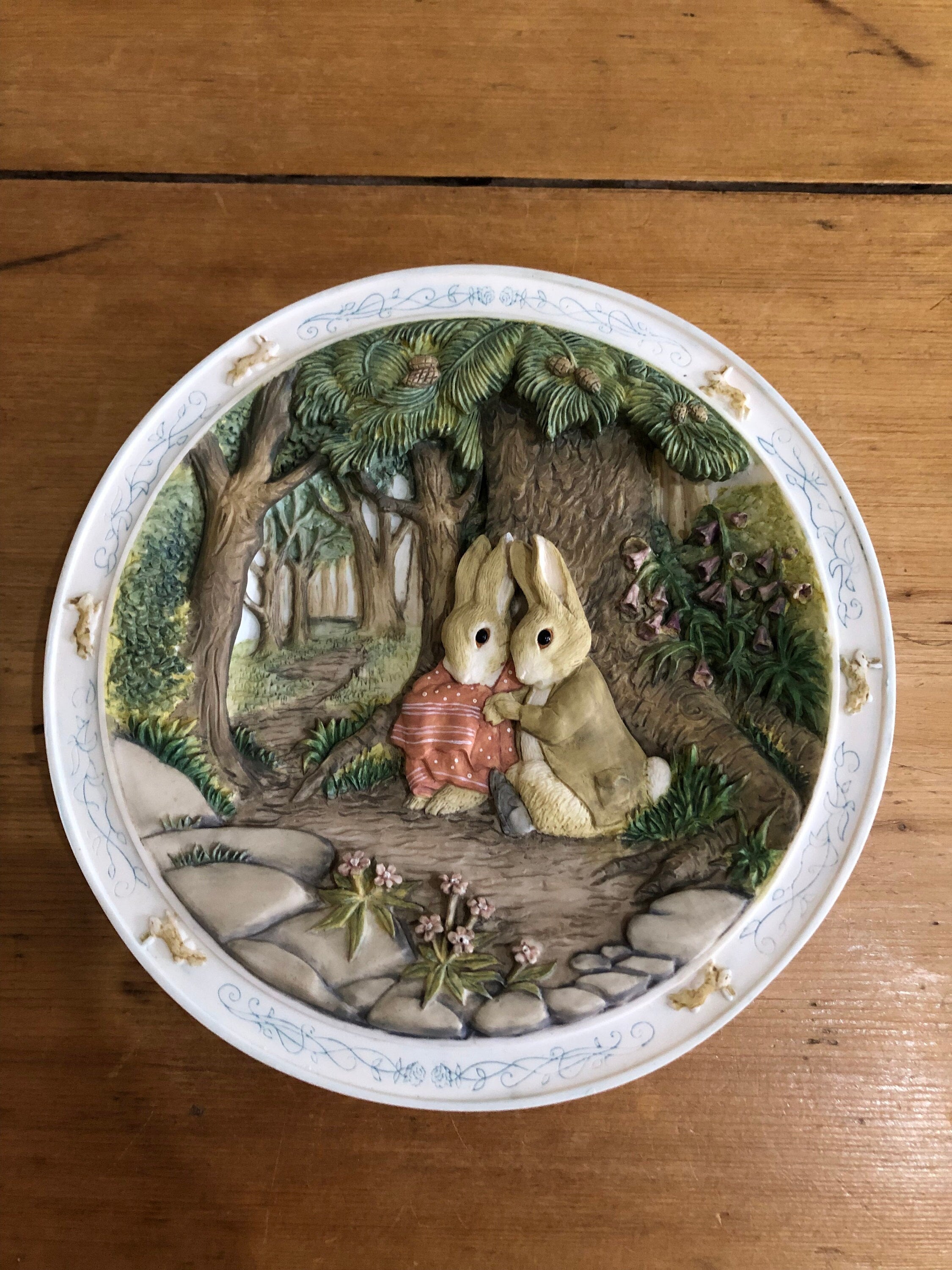 Bradford Exchange Beatrix Potter Musical 3D Plate 'beside His