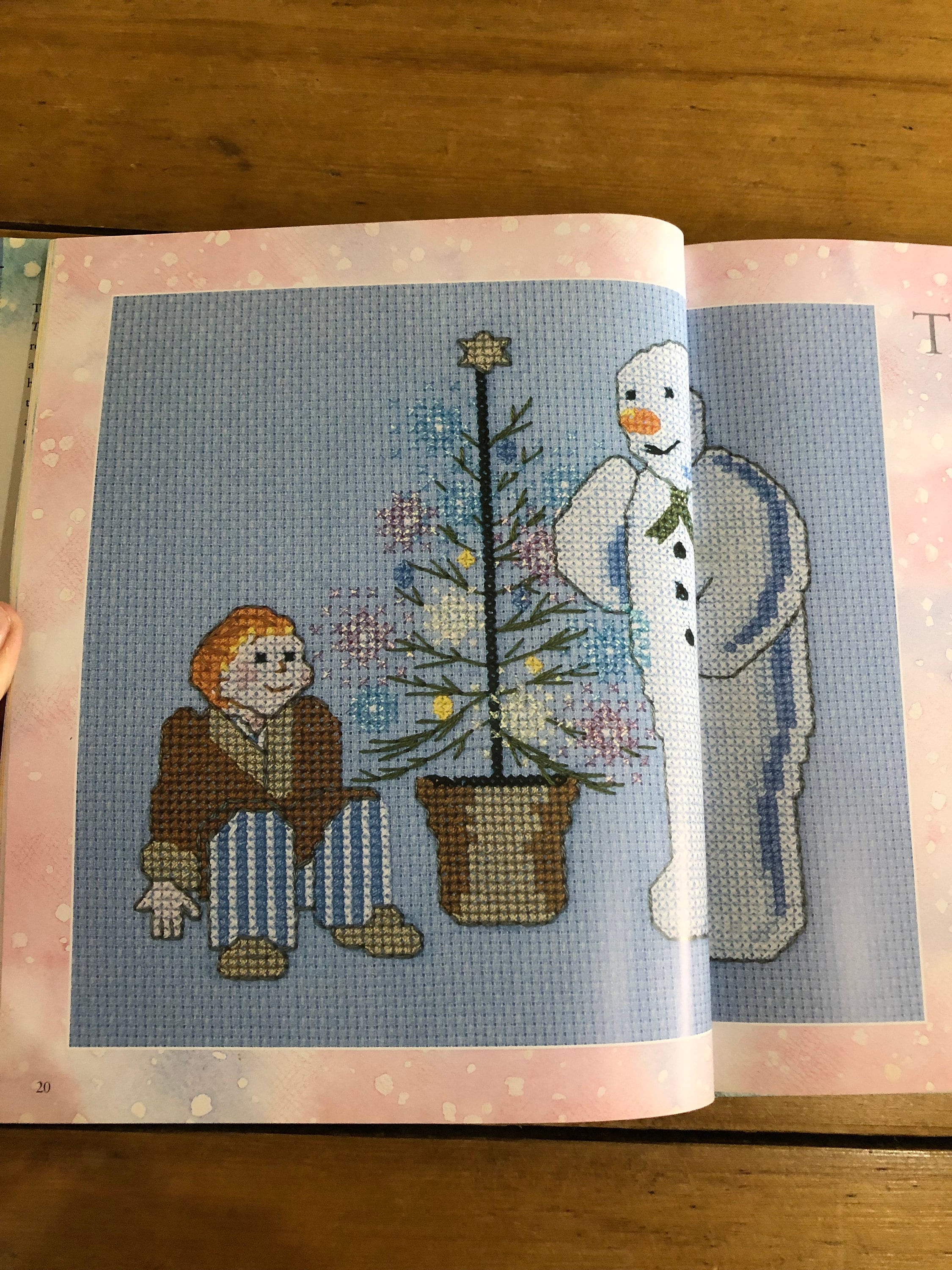 The Snowman in Cross Stitch Pattern Book - Etsy