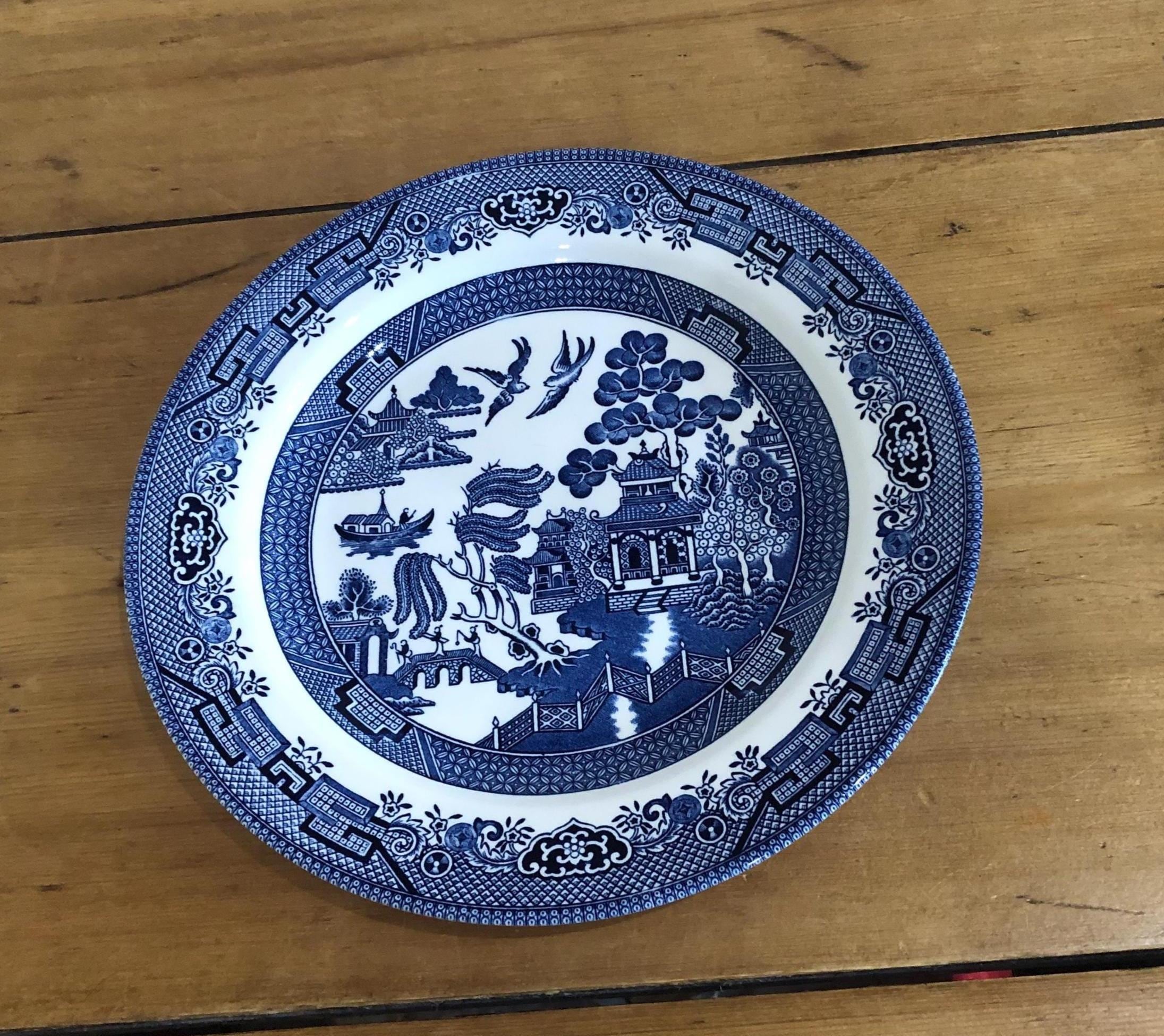 Willow pattern plate - Etsy 日本