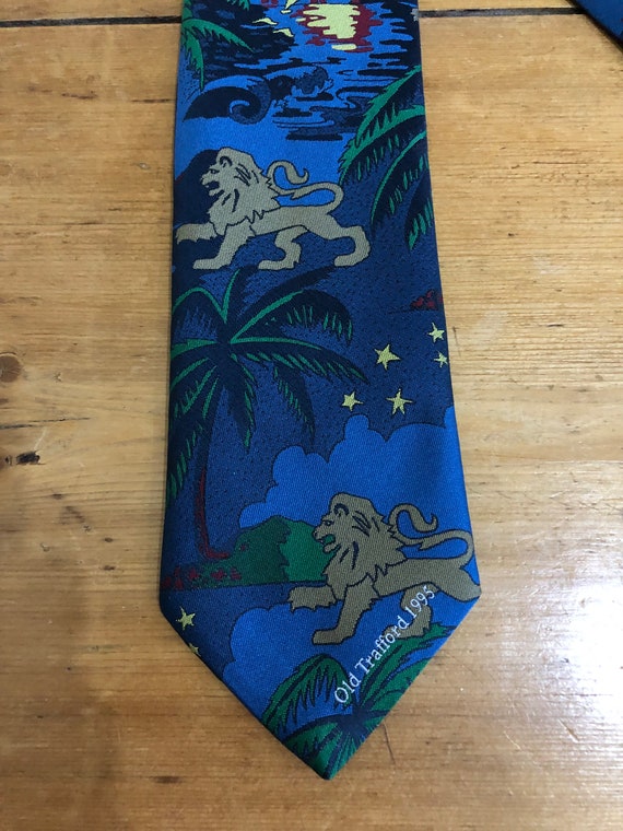 Tie Rack Old Trafford 1995 100th Test Cricket Tie Gem