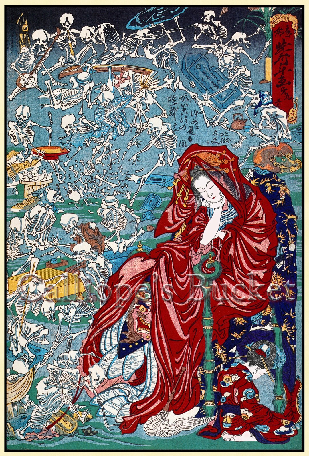 The Hell Courtesan, Jigoku Dayu Enlightenment This Ukiyoe Print Can Be