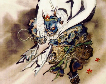 feebee Raijin 雷神プリント 61/100 feebee Raijin 雷神プリント 61/100 feebee Raijin 雷神プリント