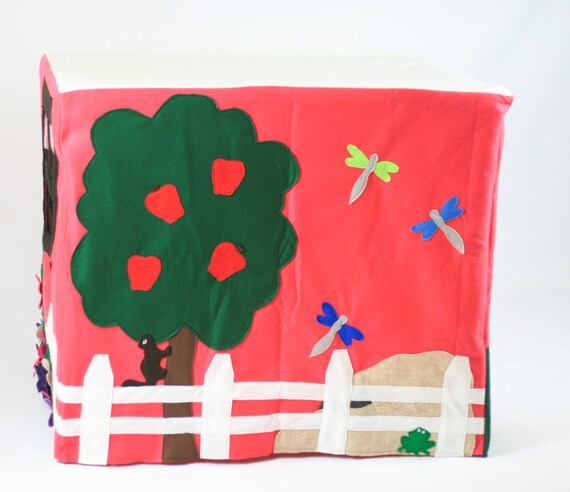 My Little Pink Cottage Card Table Fort Etsy